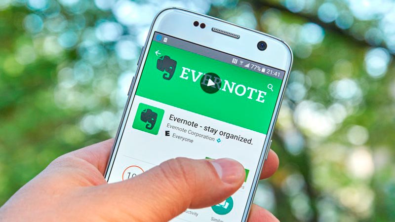 Evernote на мобильном